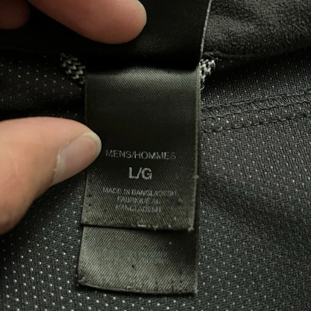 The North Face Jacket Men Large Gray Windwall Softshell Fleece Lined Full Zip *